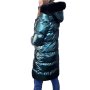 Дълго яке с естествен пух от Лисица City Angels Jeans от S до 5XL, снимка 12