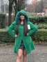 НОВА зелена кашмирена жилетка палто, снимка 1 - Жилетки - 43334786