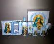 Подаръчен комплект за кръстници- Старинна книга + Сервиз с икона(снимка) и личен поздрав, снимка 16