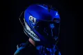 Мото Каска за мотор SHARK AERON GP BLANK SP BLUE Official FIM MotoGP, снимка 3