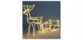 Коледен декоративен елен със светеща шейна 