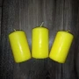 Жълта цилиндрична свещ, снимка 5