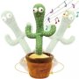 Интерактивна играчка забавен пеещ и танцуващ кактус играчка, снимка 1