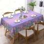 Декоративна покривка за маса с лилаво цвете с Великденска тематика, 3размера, снимка 4