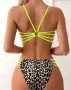 Секси дамски бански костюм от две части с леопардов принт, 5цвята , снимка 18