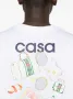 CASABLANCA White Tennis Equipement Sportif Logo Print Мъжка Тениска size XL (L), снимка 7