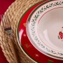 Красив коледен порцеланов сервиз за хранене, снимка 11