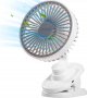 YISSVIC настолен вентилатор с клипс, 4000 mAh (макс. 36 часа),въртене на 360°,автоматична осцилация