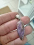 Посребрена висулка с чароит, много изгодно , снимка 3