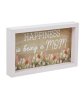 Дървена декоративна рамка "Щастието е да си мама" 17.5x10.5cm