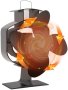 Нов Вентилатор за Печка на дърва - 4 Лопатки, Тих, Еко-Ефективен