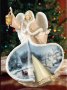 Ангел на красотата Светеща фигурка Зимни ангели Thomas Kinkade сащ, снимка 4