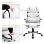 Ергономичен офис стол с мека седалка и облегалка YMS-2332-WHITE, снимка 6