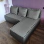 Чисто нов разтегателен диван с лежанка, снимка 1 - Дивани и мека мебел - 44114153