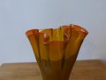Стъклена ваза Мурано VENINI Amber, снимка 5