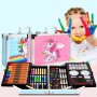 Детски комплект за рисуване в куфарче, снимка 1 - Ученически пособия, канцеларски материали - 43107653