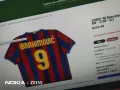Барселона футболна тениска отлична 2009-2010 Найк №9 Златан Ибрахимович размер М и ХЛ, снимка 12