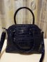 Нова дамска чанта - тъмно лилаво към черно, снимка 3