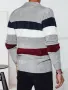 Мъжки пуловер на райе, 3цвята , снимка 13