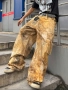 Нови baggy Casual Loose Fit Jeans дънки панталони карго змийска кожа камуфлаж размер 34, снимка 6
