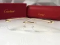 Cartier Мъжки слънчеви очила правоъгълни 3 цвята дамски унисек, снимка 11