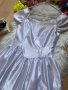 Нова сатенена бяла рокля, снимка 2