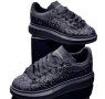 Черни брокатени кецове  Alexander McQueen код BR-D68, снимка 1 - Кецове - 41901555