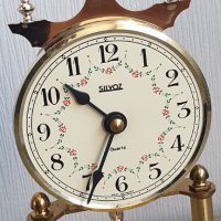 Немски кварцов настолен часовник silvoz, снимка 4 - Антикварни и старинни предмети - 43790670