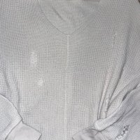 Оригинален марков мръсно бял слонова кост тънък пуловер накъсан скъсан прокъсан Diesel/Дизел, снимка 8 - Блузи с дълъг ръкав и пуловери - 43008546