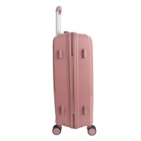 Луксозен куфар в розов цвят, с колелца, снимка 5 - Куфари - 43788064
