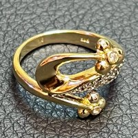 Златен пръстен  585 14 карата чисто нов gold zlaten prasten, снимка 4 - Пръстени - 43186212