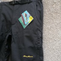 Продавам нов черен мъжки панталон с отвори за вентилация софт шел Misty Mountain , снимка 2 - Панталони - 43395982