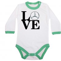 Бебешко боди Mercedes LOVE, снимка 3 - Бодита за бебе - 33247593