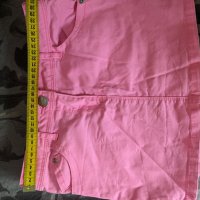 Къса розова пола дънкови панталонки момиче 128 140 размер, снимка 3 - Детски къси панталони - 33322925
