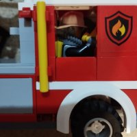 Лего Сити пожарникарски камион със стълба, снимка 4 - Образователни игри - 43254523