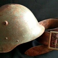 Военна каска и колан от Царство България, снимка 6 - Антикварни и старинни предмети - 32829085