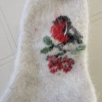 Плетени чорапи от прежда от Воронежка коза, Русия, 40-42, снимка 6 - Дамски чорапи - 43468146