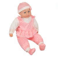 Baby Doll Розови дрехи на точки със звук 50 см, снимка 2 - Кукли - 43297992