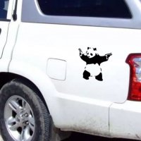 Лепенка за кола панда с пищови, снимка 5 - Аксесоари и консумативи - 27593286