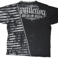Мъжка тениска AFFLICTION Black Premium М Medium Black, снимка 6 - Тениски - 25981165