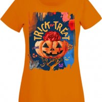 Дамска тениска Halloween 10,Halloween,Хелоуин,Празник,Забавление,Изненада,Обичаи,, снимка 9 - Тениски - 38146651
