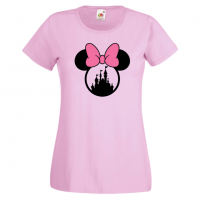 Дамска тениска Minnie Head 3 Подарък,Изненада,Рожден ден,, снимка 5 - Тениски - 36530087