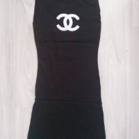 Комплект с рокля и жилетка в черно размер С универсал, снимка 4 - Рокли - 26742160