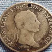 Сребърна монета 20 кройцера 1832г. Франц първи Виена Австрийска империя 13634, снимка 2 - Нумизматика и бонистика - 42944370