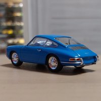 Porsche 901 1964 - мащаб 1:43 на Atlas моделът е нов в PVC дисплей-кейс, снимка 3 - Колекции - 43621486