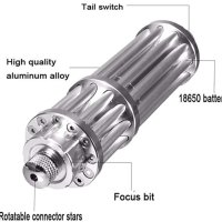 Супер Мощен Лазер Акумулаторен Лазер Високоенергиен Лазер Военен Лазер 10000 Mетра GATLING Лазер, снимка 17 - Оборудване и аксесоари за оръжия - 43309342