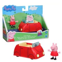 Оригинална фигурка Peppa Pig с малка червена кола / Hasbro, снимка 1 - Фигурки - 43180160