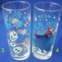 Чаши Леденото кралство, Замръзналото кралство стъклени, снимка 4 - Колекции - 32811577