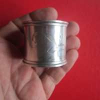 Сребърен салфетник пръстен за кърпа Царска Русия , снимка 2 - Други - 37596735