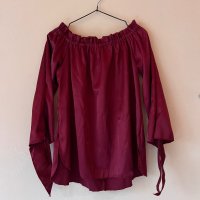 Сатенена блуза с панделки на ръкавите 🎀, снимка 5 - Блузи с дълъг ръкав и пуловери - 43839329